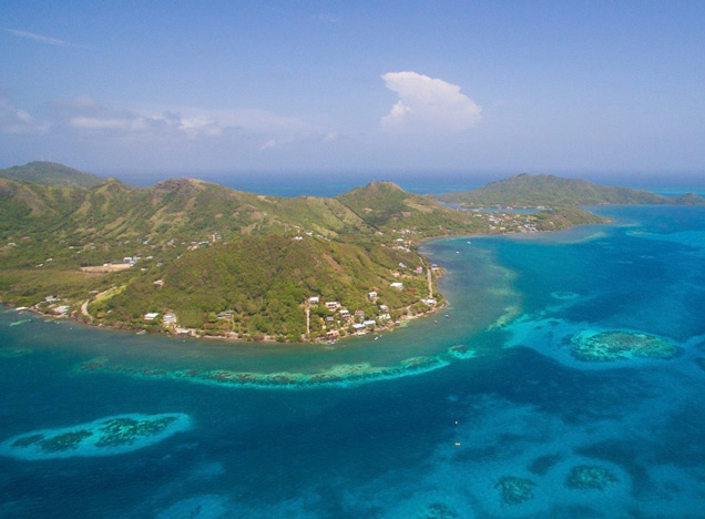 Aerial view of Providencia