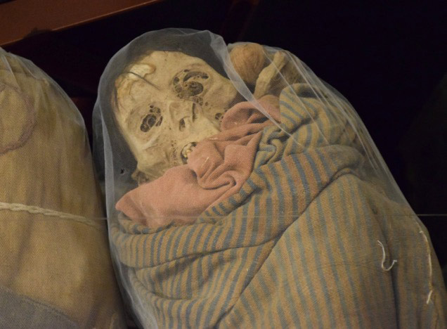 A Mummy at Leymebamba Museum
