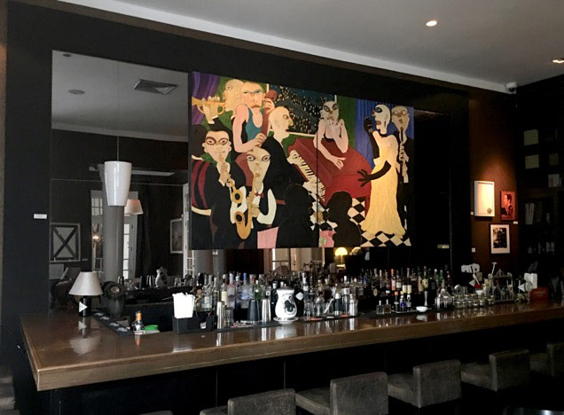 The bar at Hotel B, Lima
