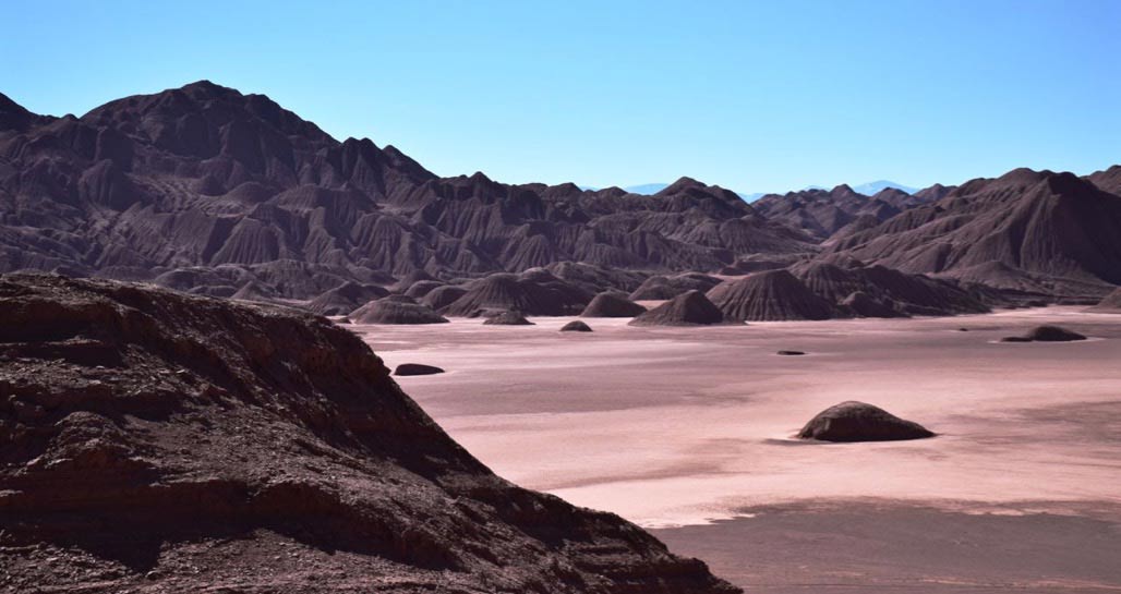 Geological formations, Puna Desert, Northwest Argentina