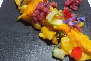 Dried Potato and Zucchini Blossom